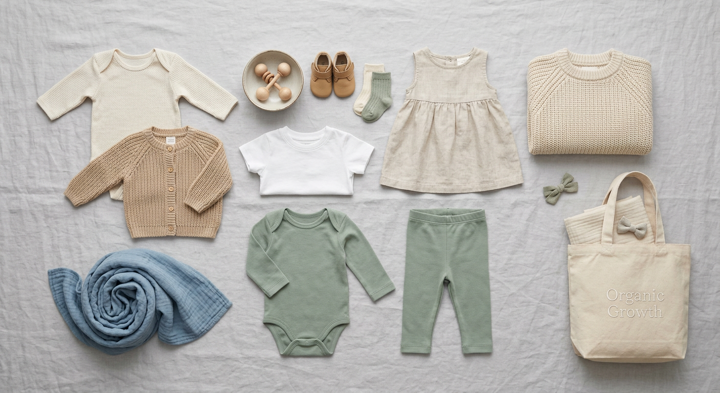Kids clothes in soft natural fabrics